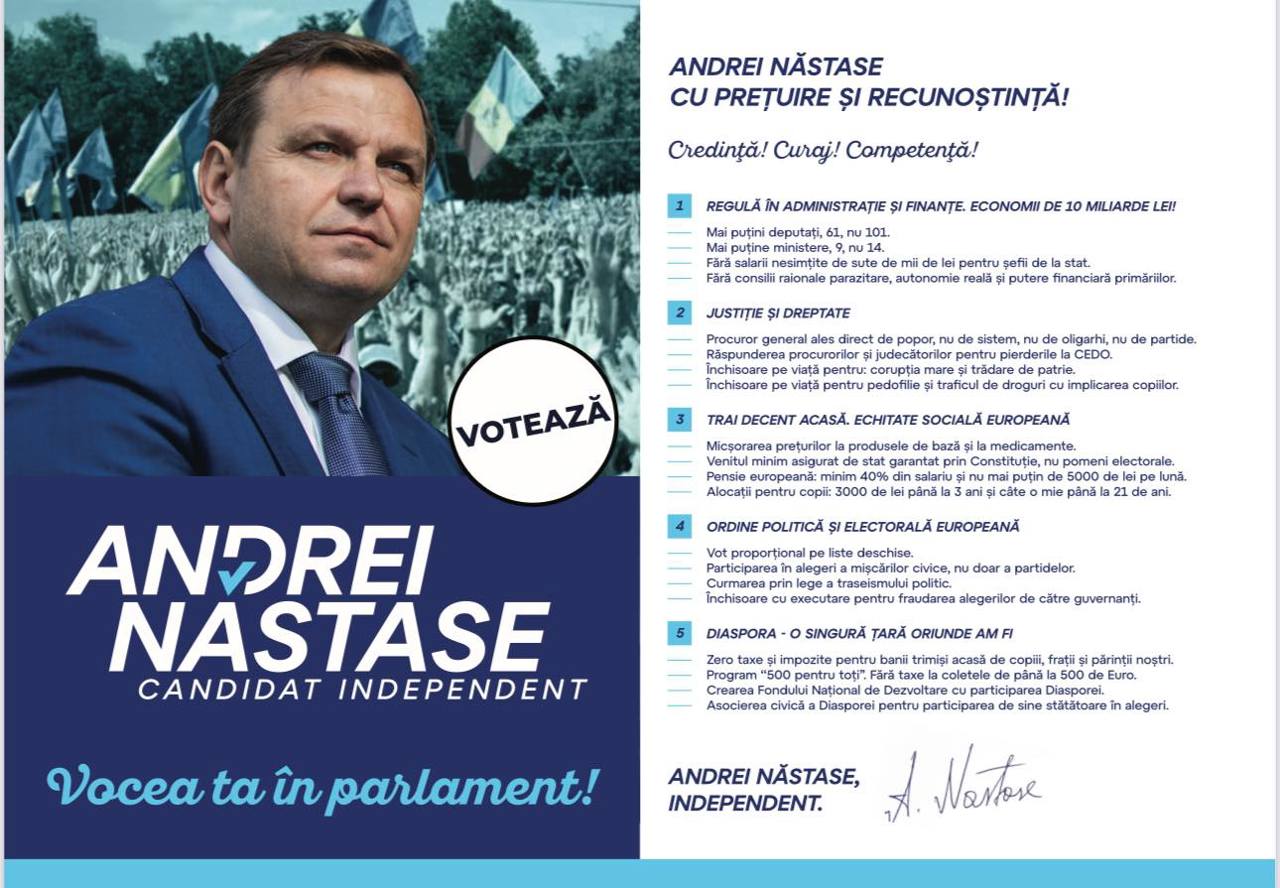 „Un nou început il vom pune curând”. Andrei Năstase anunță intenția de a forma o nouă entitate politică, reamintind protestele din 2015