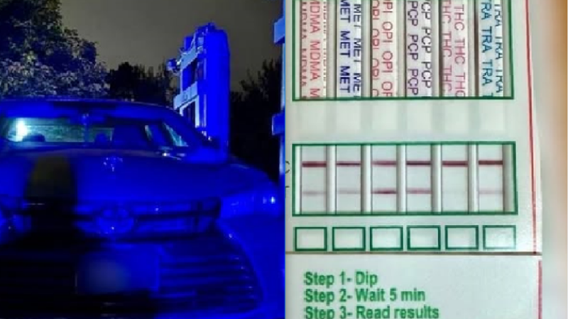 În noaptea trecută, un șofer de 37 de ani a fost prins conducând sub influența cannabisului